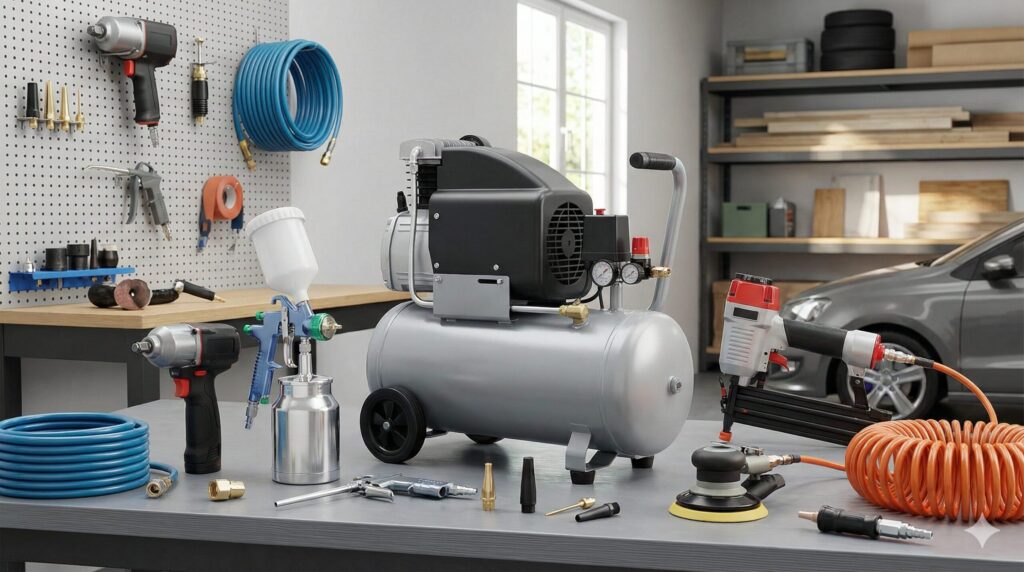 エアコンプレッサーでできること:主要な用途
