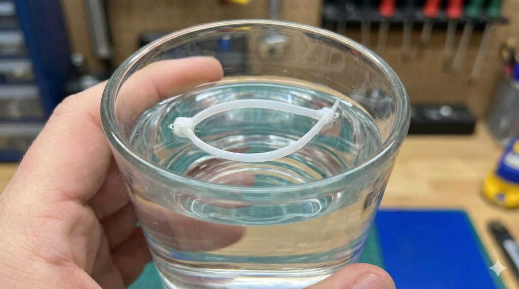 結束バンドは素材の確認が必須