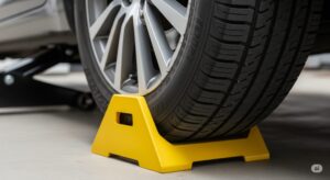 ガレージジャッキと前後の輪止めの正しい使い方｜安全なタイヤ交換