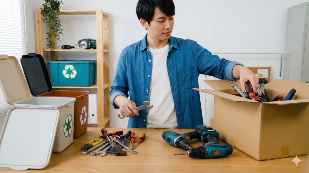 工具のゴミ分別と買取の活用法