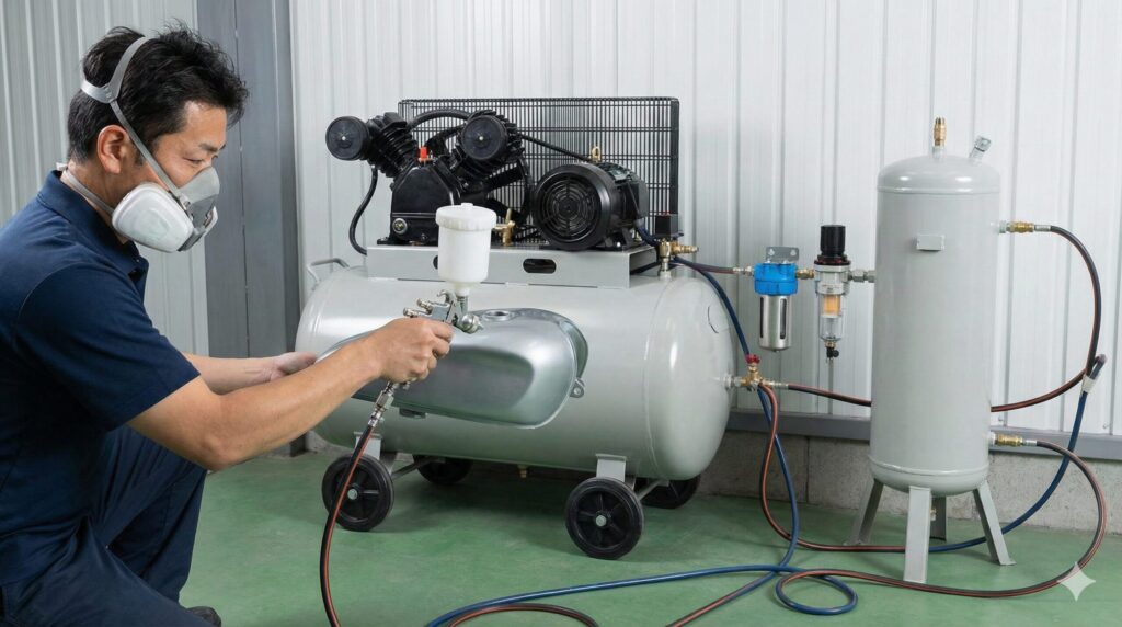 塗装に必須のタンク容量と装備