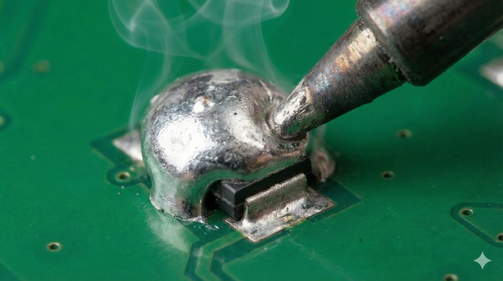 2本使いやはんだ盛りの外し方