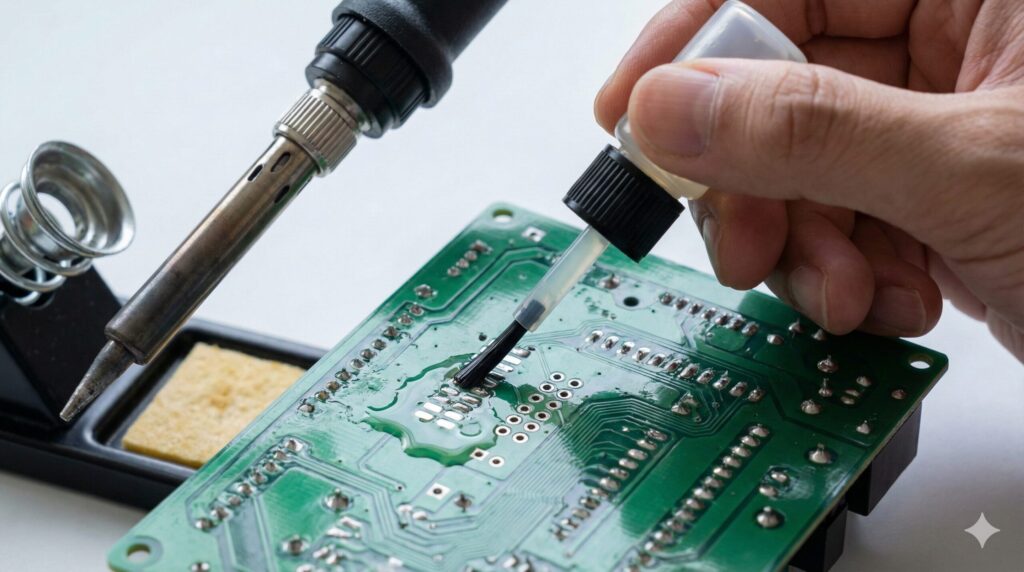 フラックスの使用で失敗を防ぐ