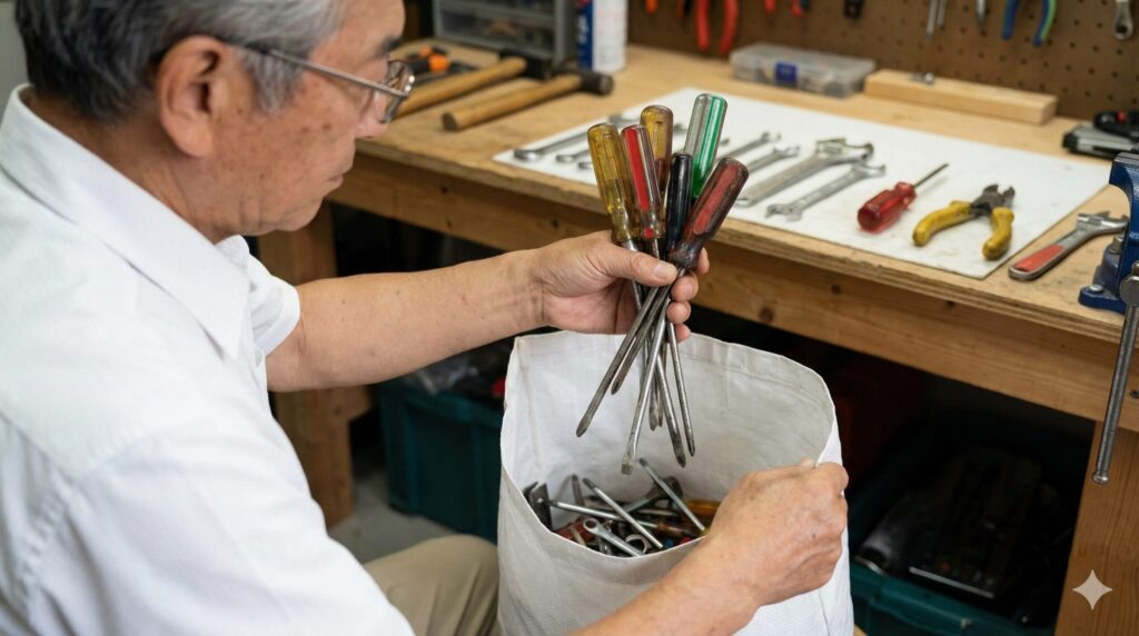 ドライバーなど手工具の処分