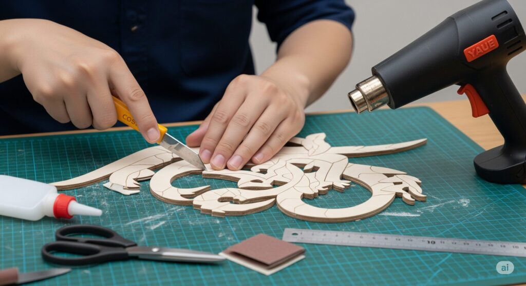 cos ボードをはんだごてで加工!模様・穴あけテクニック