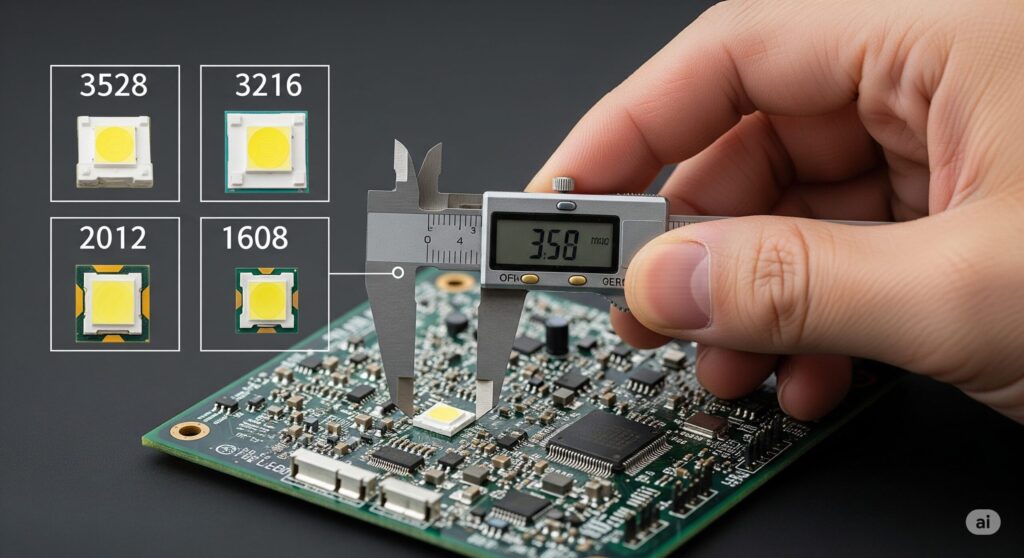 LED打ち替えはチップのサイズ確認が必須