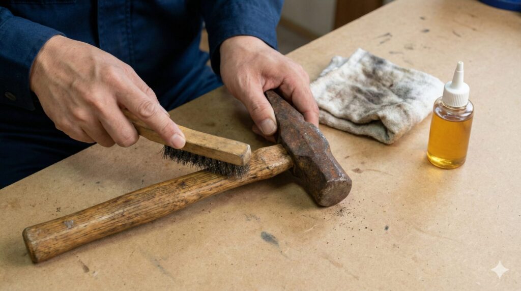 サビ取りや柄の交換など手入れの方法