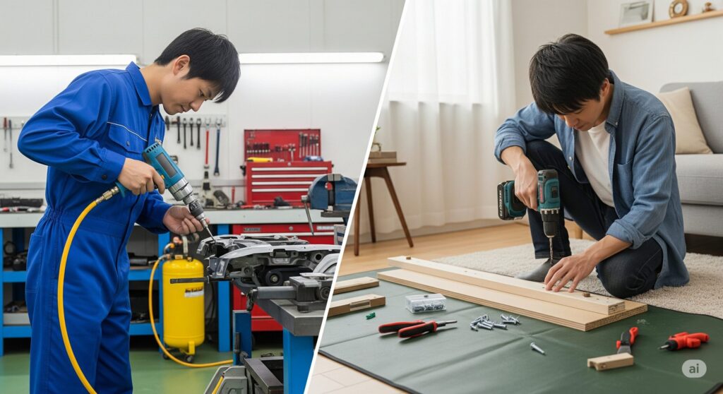 エアードリルと電動ドリルの違いは何ですか?