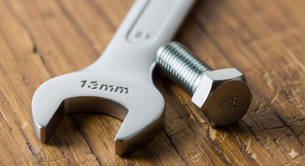 13mmスパナと六角ボルトのサイズ早見表と規格を完全解説
