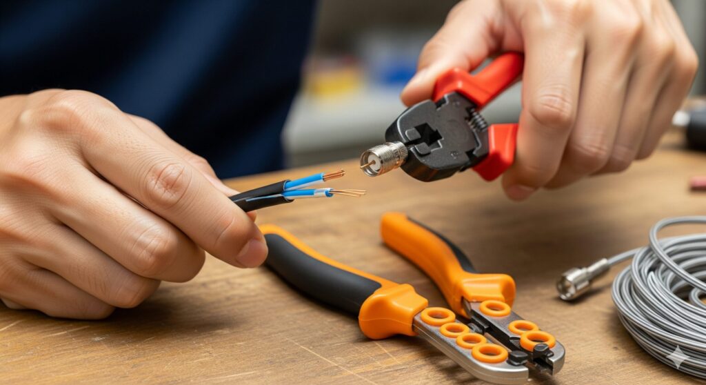 F型コネクタの作り方と取り付けのコツ