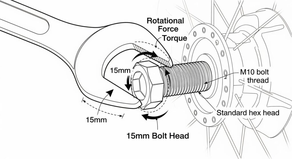 15mmスパナとボルトサイズの関係とは?