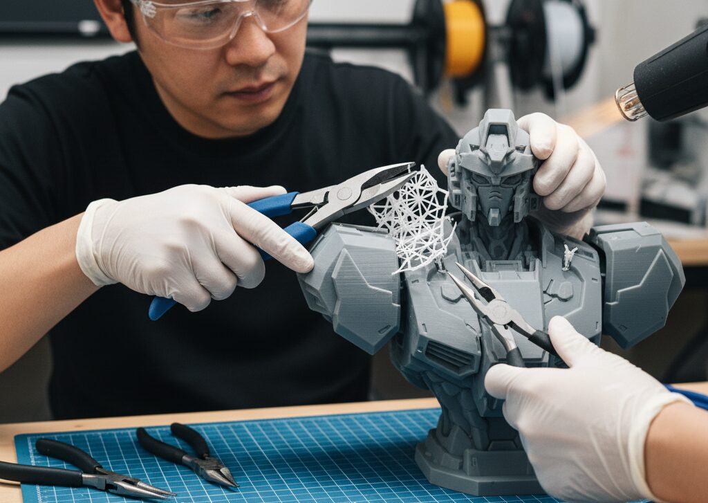 3Dプリンターのラジオペンチは必須?後処理のコツと道具選び