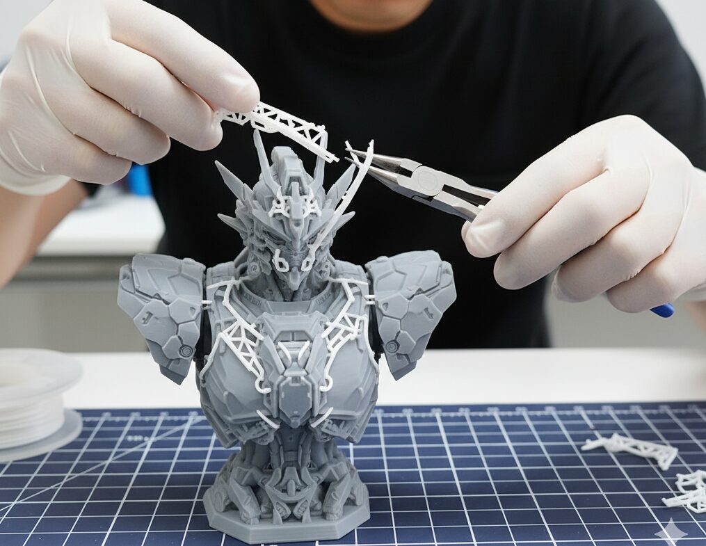 サポート材が取れない時の基本的な除去方法
