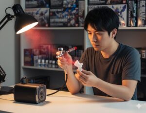 ガンダムマーカーに!aurochs静音エアコンプレッサーを徹底解説