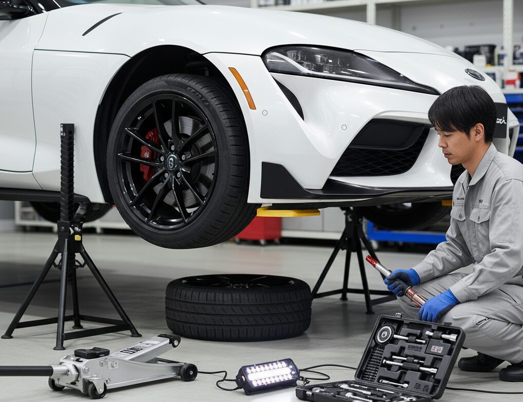 安全な作業に必要な工具とリジットラック
