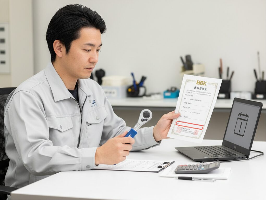 校正の間隔と証明書の有効期限は?