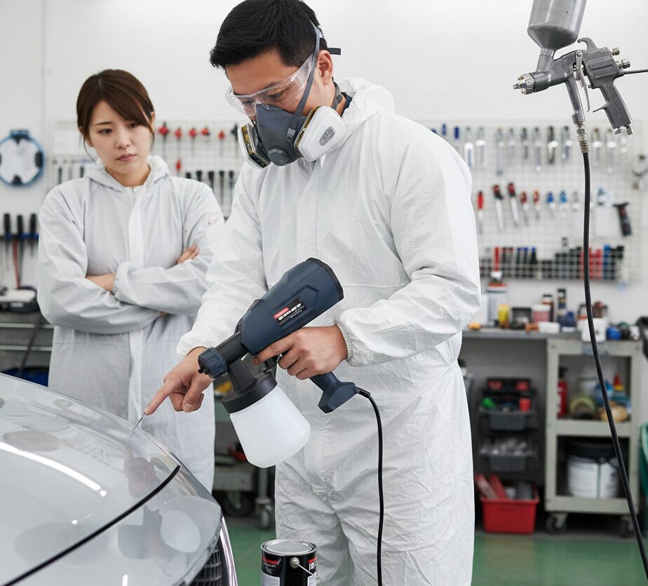 電動スプレーガンは車への塗装に適しているか