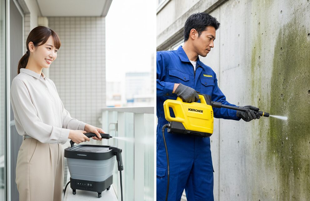 T-PROFESSIONALとケルヒャーを比較レビュー