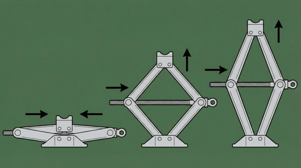 パンタグラフジャッキの仕組みとは