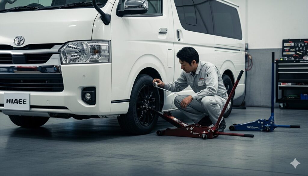 3トンジャッキがハイエースに必要な理由