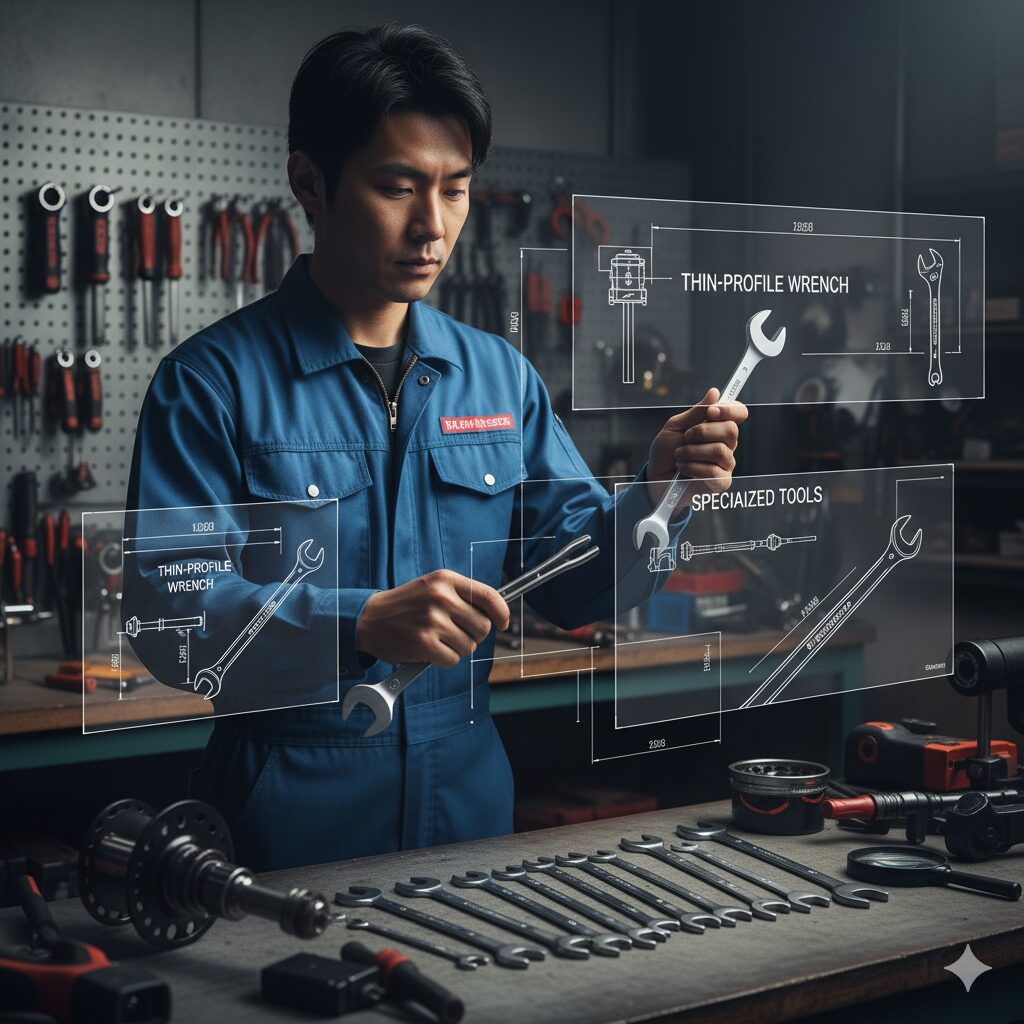 17mm スパナの厚みと薄型・特殊品