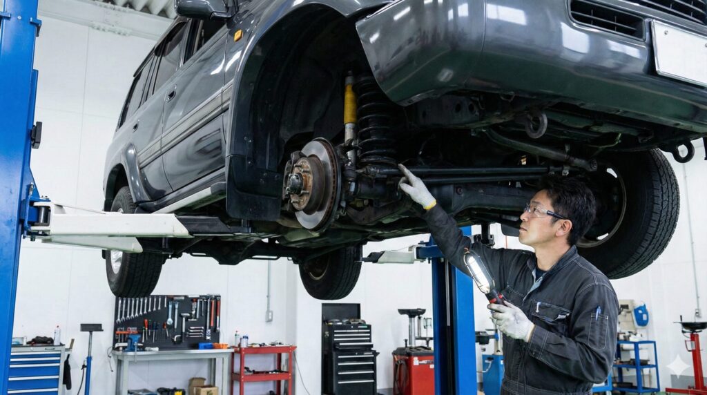 80系ハリアーのジャッキポイントと作業注意点