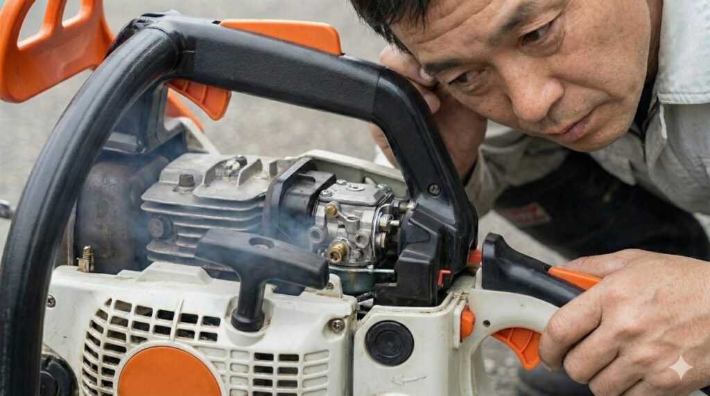 焼き付きを防ぐ4サイクル音の聞き分け