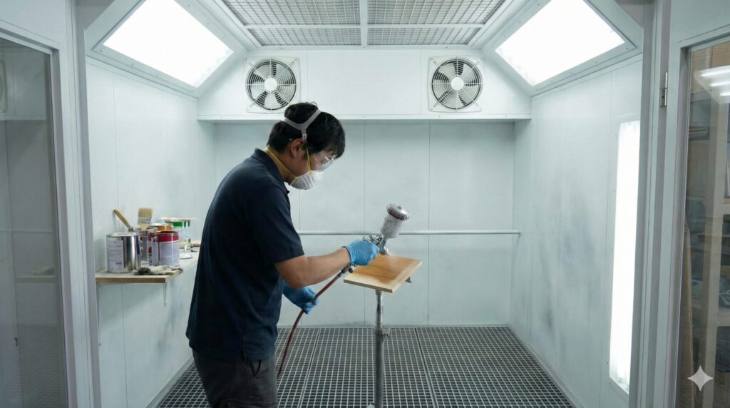 塗装作業ができる場所の確認