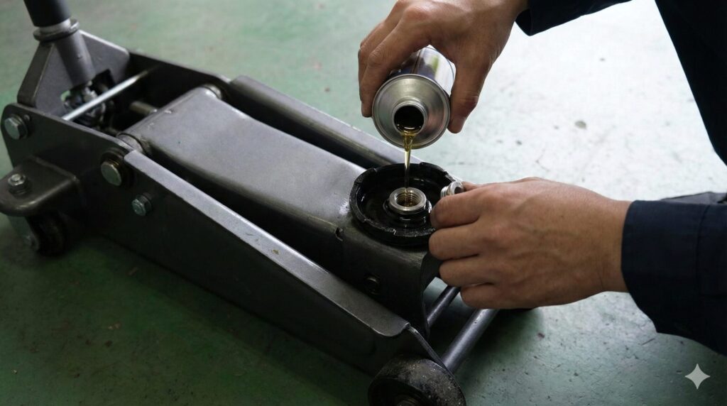 オイル量不足の確認と補充