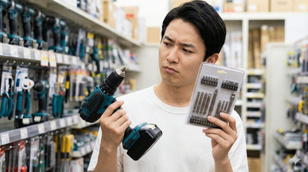 別売りの先端ビットに注意