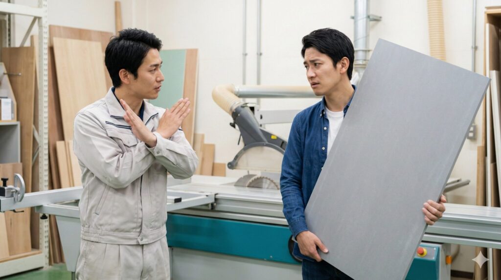 NFボードをホームセンターでカットできない時の加工法