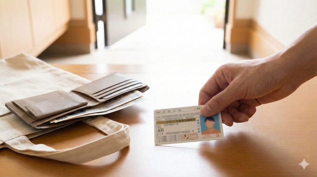 当日の持ち物と本人確認書類