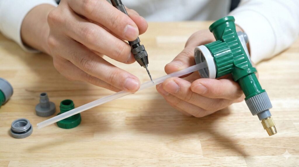 洗車用の泡フォームガンに改造する手順