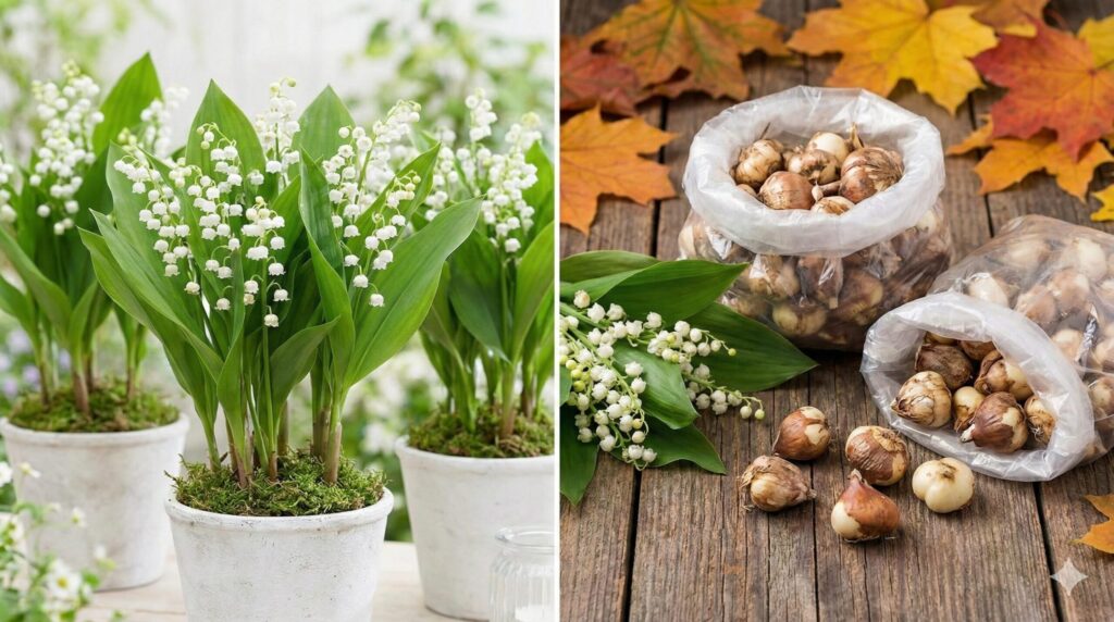 すずらんの販売時期は春の鉢植えと秋の苗で異なる