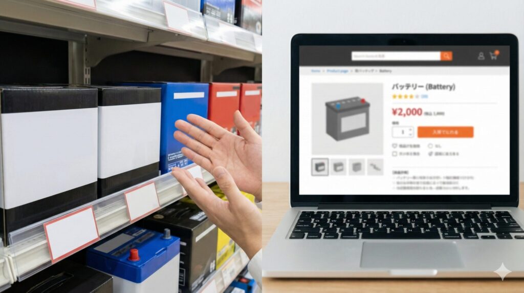 DCMのバッテリー価格とAmazonとの比較