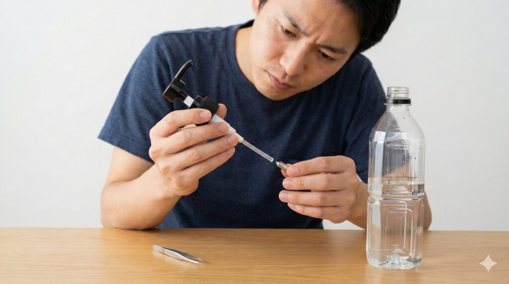 水が出ない時や圧がかからない時の直し方