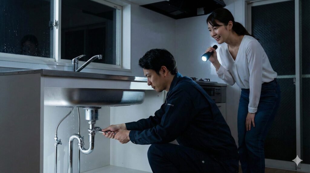 水道トラブルは深夜も対応可能