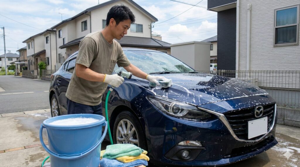 高圧洗浄機なしで可能な3pH洗車の基礎知識