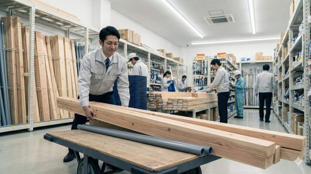 資材館の早朝営業を活用する