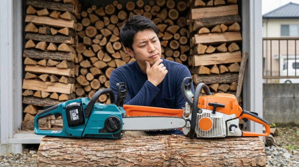 マキタのバッテリー式は40ccに匹敵するか