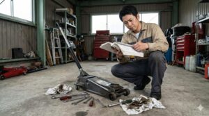 【DIY】2トンジャッキが上がらない!原因と修理法を徹底解説