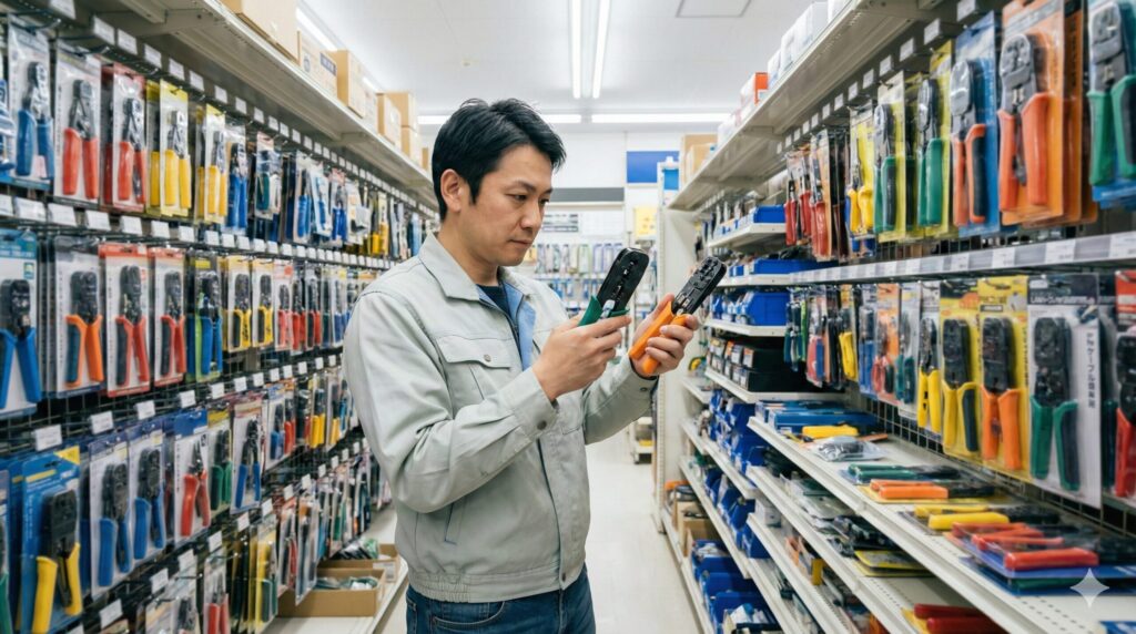 ホームセンターでLANケーブルかしめ工具を選ぶポイント