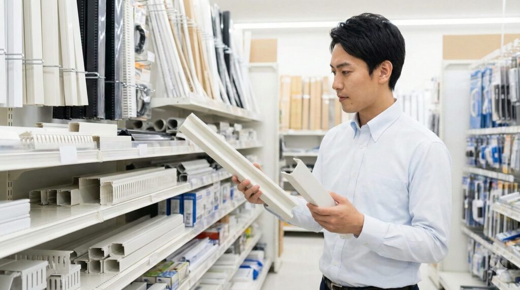 ホームセンターのLANケーブル用配線モールの選び方