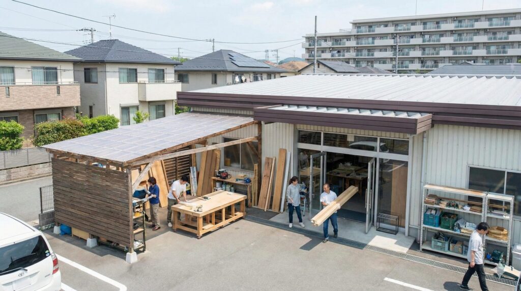 コーナンは近くて便利な作業場