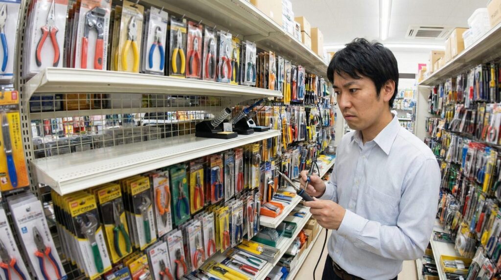 100均にはんだごて台は売ってる?代用と自作の現状
