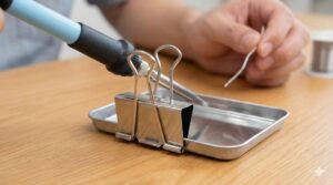 100均にはんだごて台がない？代用と自作で安全に使う方法