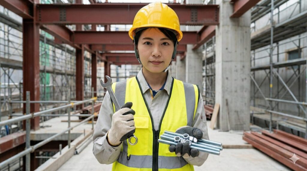 建築現場の3分ボルトと17mmの関係