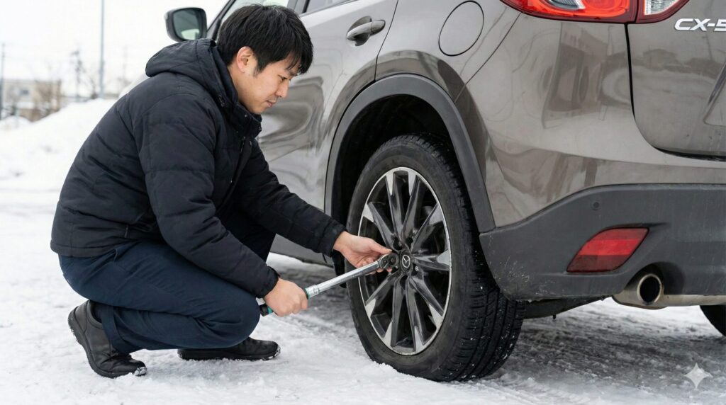 マツダ車のホイールナットは17mm
