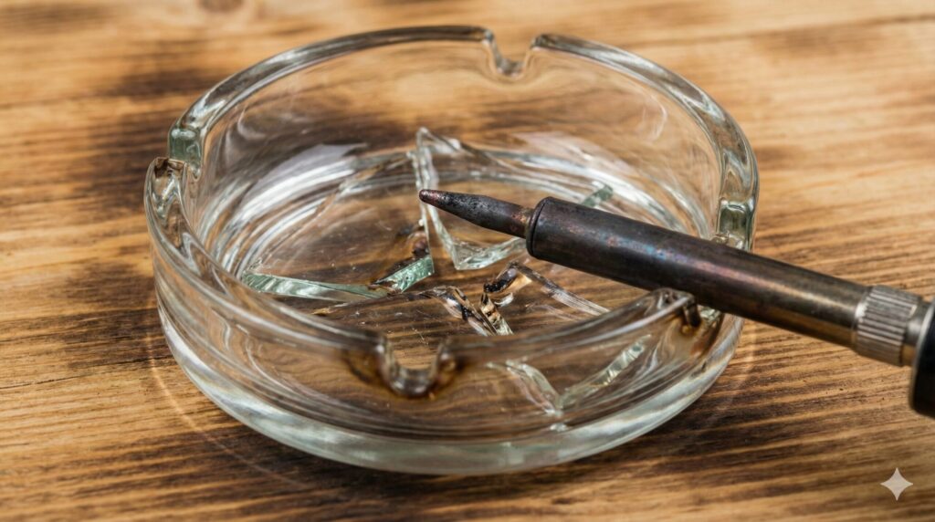 灰皿をスタンド代わりにする際のリスク