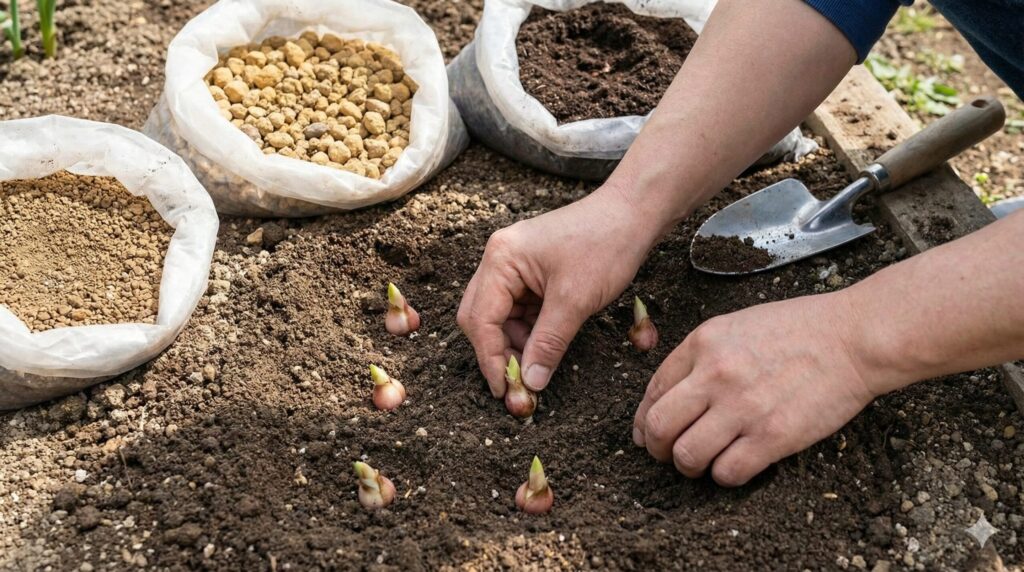 培養土の選び方と失敗しない植え付けの深さ